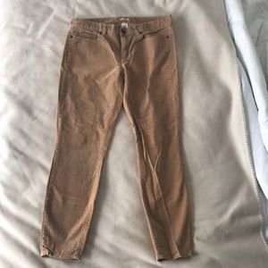 J.Crew Factory cords size 30 toothpick in tan